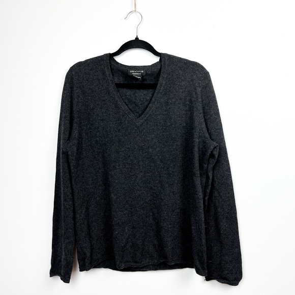 Lord & Taylor Sweaters - Lord & Taylor Cashmere Dark Gray Long Sleeve Sweater